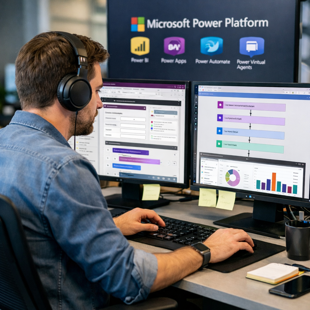 a developer working on a microsoft power platform customisation-2